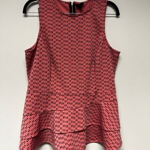 Worthington Pink and Black Patterned Top